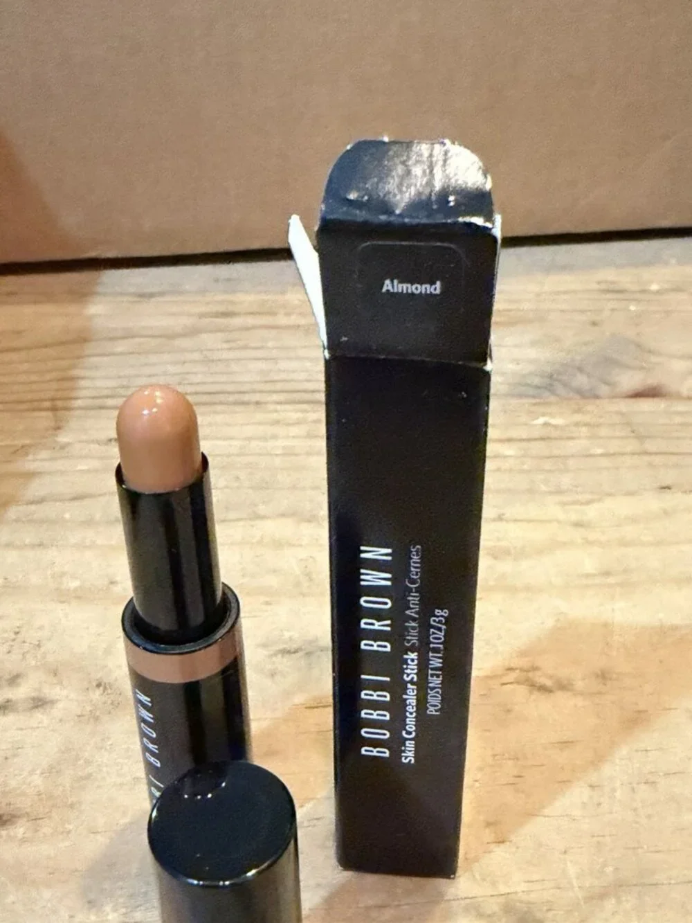 Bobbi Brown Skin Concealer Stick In ALMOND .1oz/3g New W/ Box